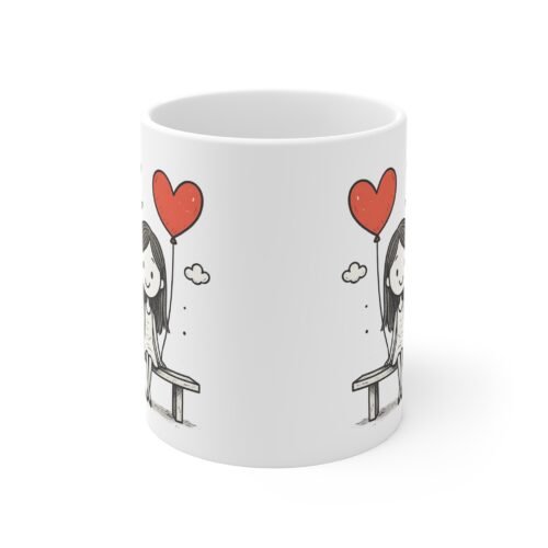 Romantic Valentine Couple Mug | Love Gift for Her or Him | Cute Heart Design for Valentine's