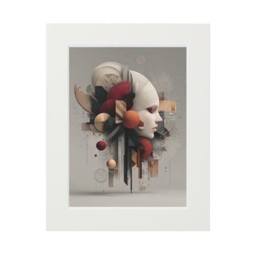 Modern Abstract Art Print, Stylish Wall Decor, Geometric Framed Artwork