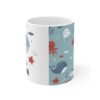 Ocean-Themed Whale Mug – Cute Nautical Coffee Cup, Fun Gift for Beach Lovers