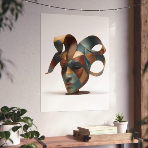 Abstract Sculpture Wall Art, Decorative Home Prints, Modern Art Posters, Unique Gift for Art Lovers, Art Decor for Living Room