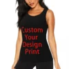 Custom Custom Your Design Workout Tank Tops Women's Customized Logo Printed Cool-Dry Sleeveless Yoga Shirt