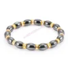 M76B Cool Bracelet Alloy Hematite Stone Therapy for Health Care Bangle Unise