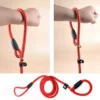 Pet Traction Leash Nylon Leashes Pet Dogs Chain Traction Rope Leads Small Large Dogs Running Free Hands Rope Chain Dogs Leash