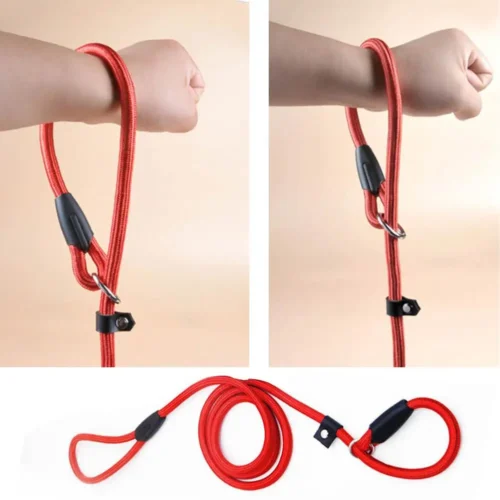 Pet Traction Leash Nylon Leashes Pet Dogs Chain Traction Rope Leads Small Large Dogs Running Free Hands Rope Chain Dogs Leash