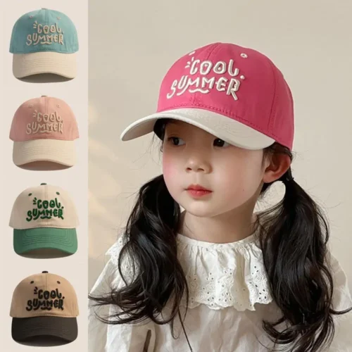 Girls Boy Adjustable Hat Children's Kid Baseball Cap Letter Embroidered Kids Caps