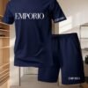 Summer Men's Casual Sport Short Sleeve T-Shirt and Shorts Set