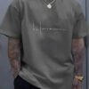 Men'S Trendy Round-Neck T-Shirt, Versatile Short Sleeves.